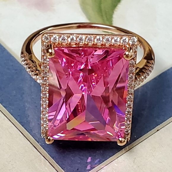 NEW Pink Gemstone Ring - Picture 2 of 9